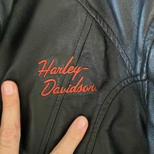 Women’s Harley Davidson, leather jacket, size large